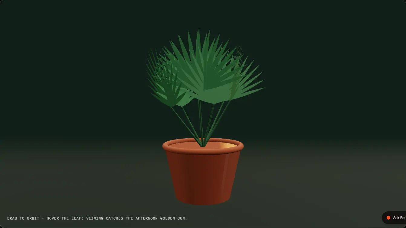 3D scene for Palmetto Native Flora
